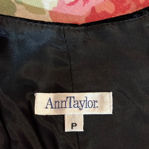 Vintage 80s ANN TAYLOR sz Small Velvet Topper Coat Black USA Made MidThigh Lined - Picture 12 of 13